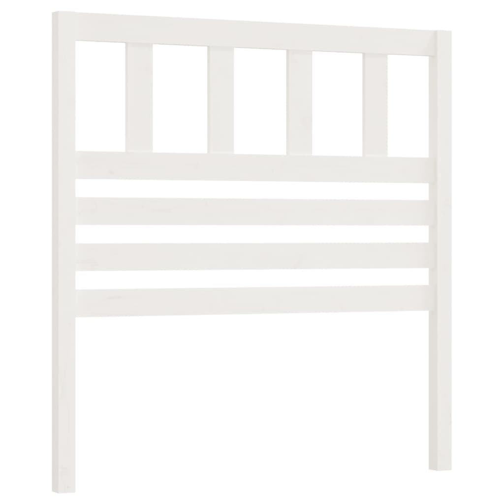 Hoofdbord 81X4X100 Cm Massief Grenenhout Wit