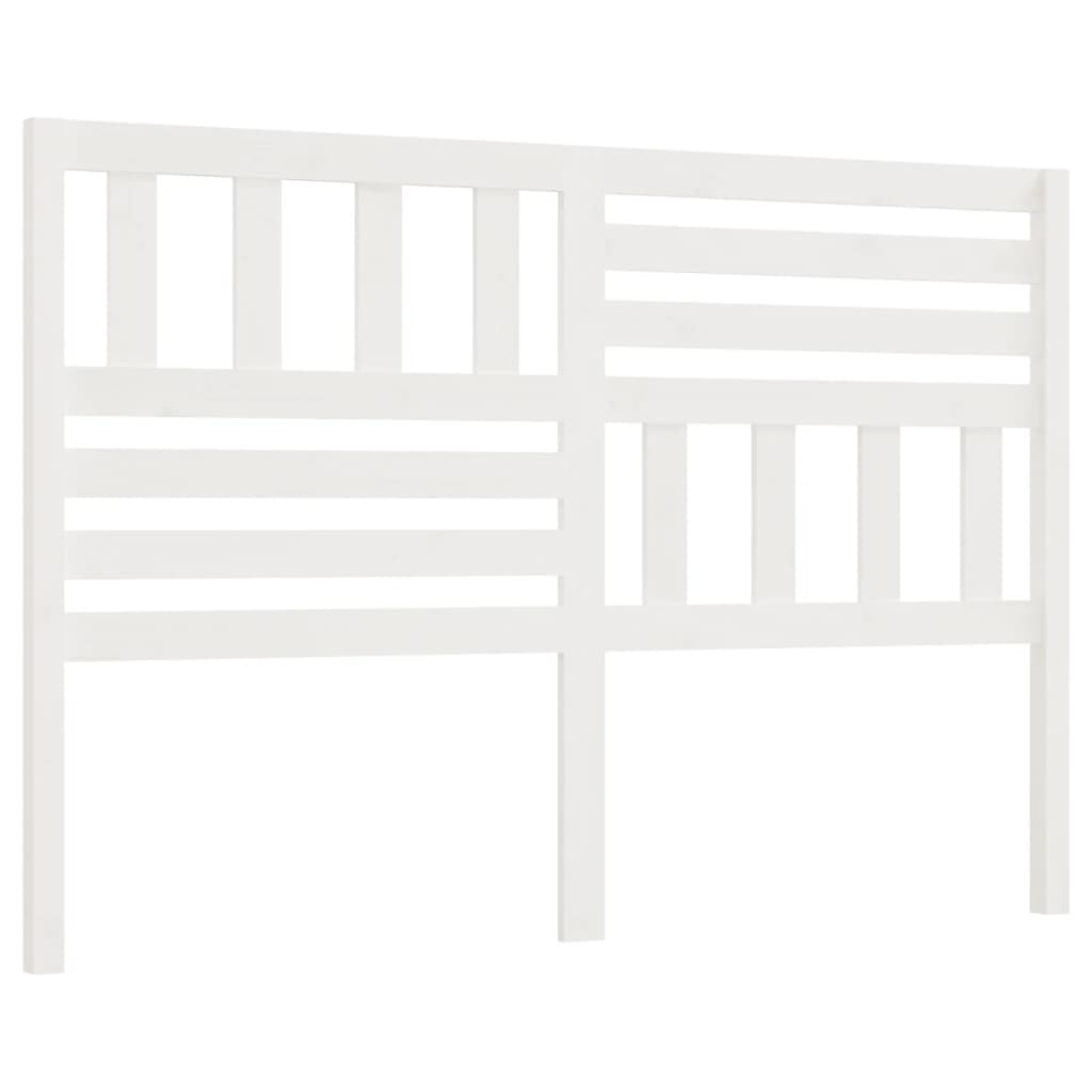 Hoofdbord 156X4X100 Cm Massief Grenenhout Wit