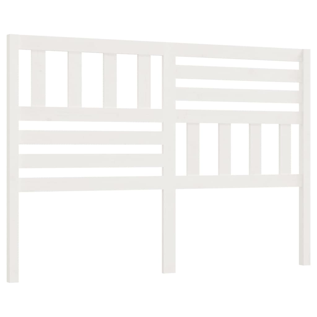 Hoofdbord 166X4X100 Cm Massief Grenenhout Wit