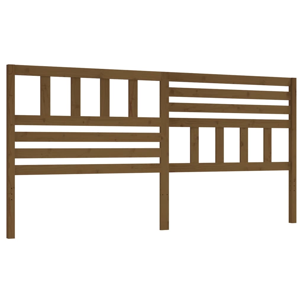 Hoofdbord 206X4X100 Cm Massief Grenenhout Honingbruin