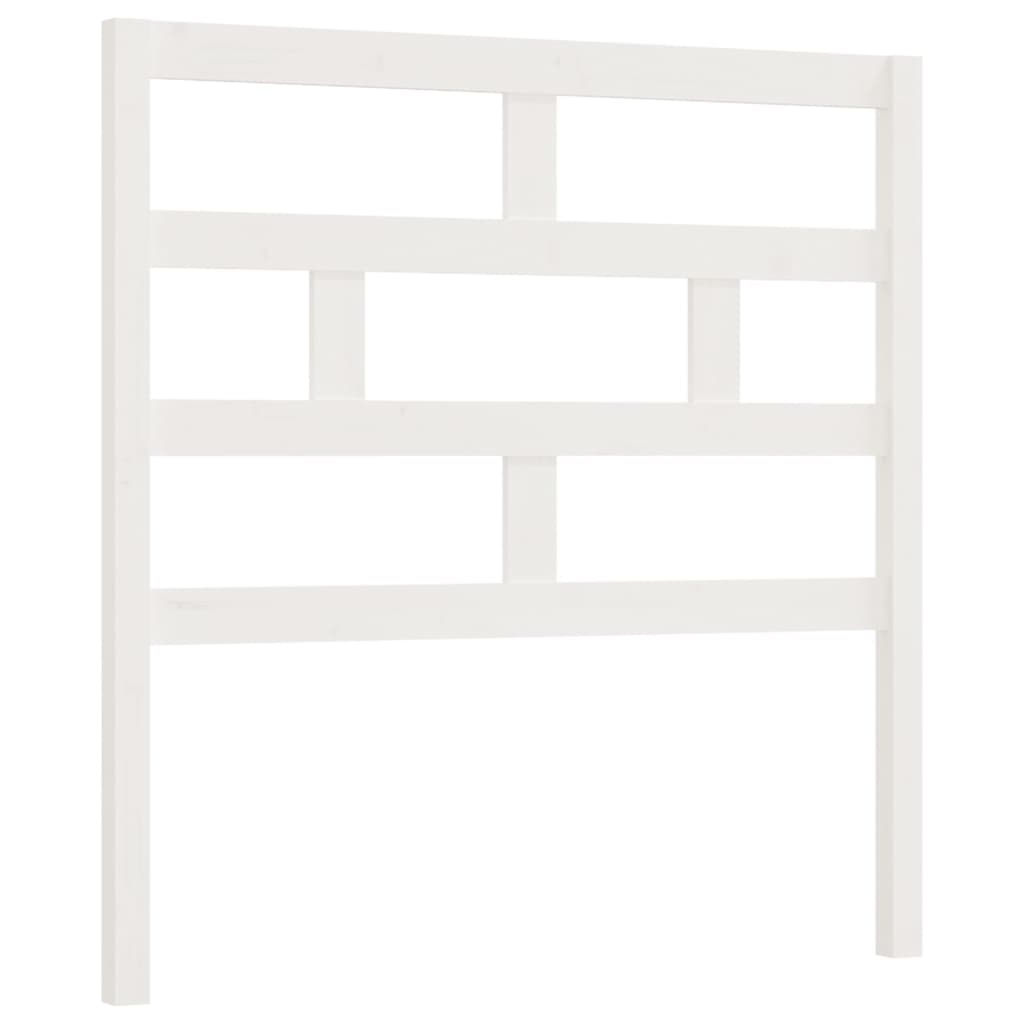 Hoofdbord 81X4X100 Cm Massief Grenenhout Wit