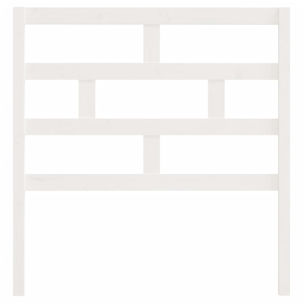 Hoofdbord 81X4X100 Cm Massief Grenenhout Wit