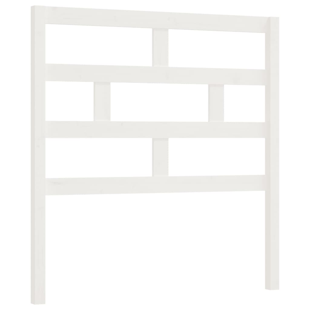 Hoofdbord 96X4X100 Cm Massief Grenenhout Wit