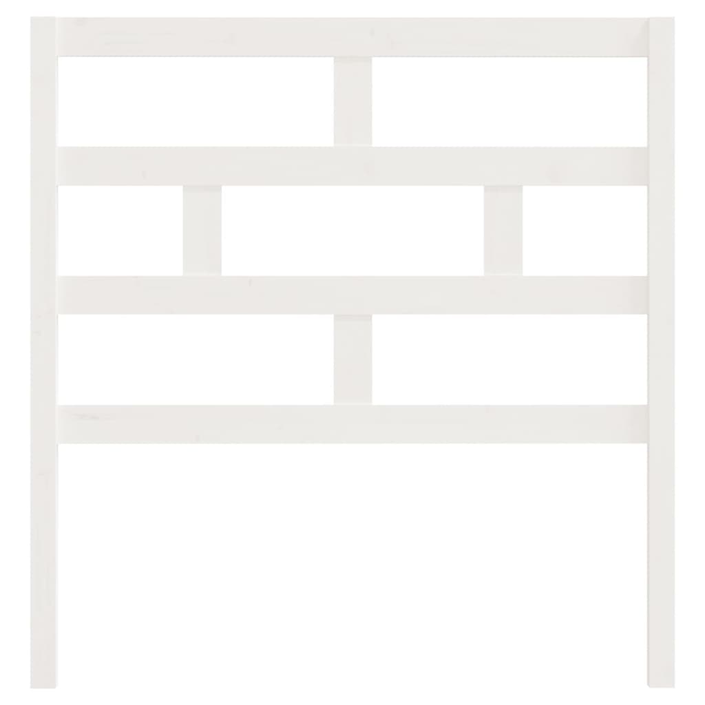 Hoofdbord 96X4X100 Cm Massief Grenenhout Wit