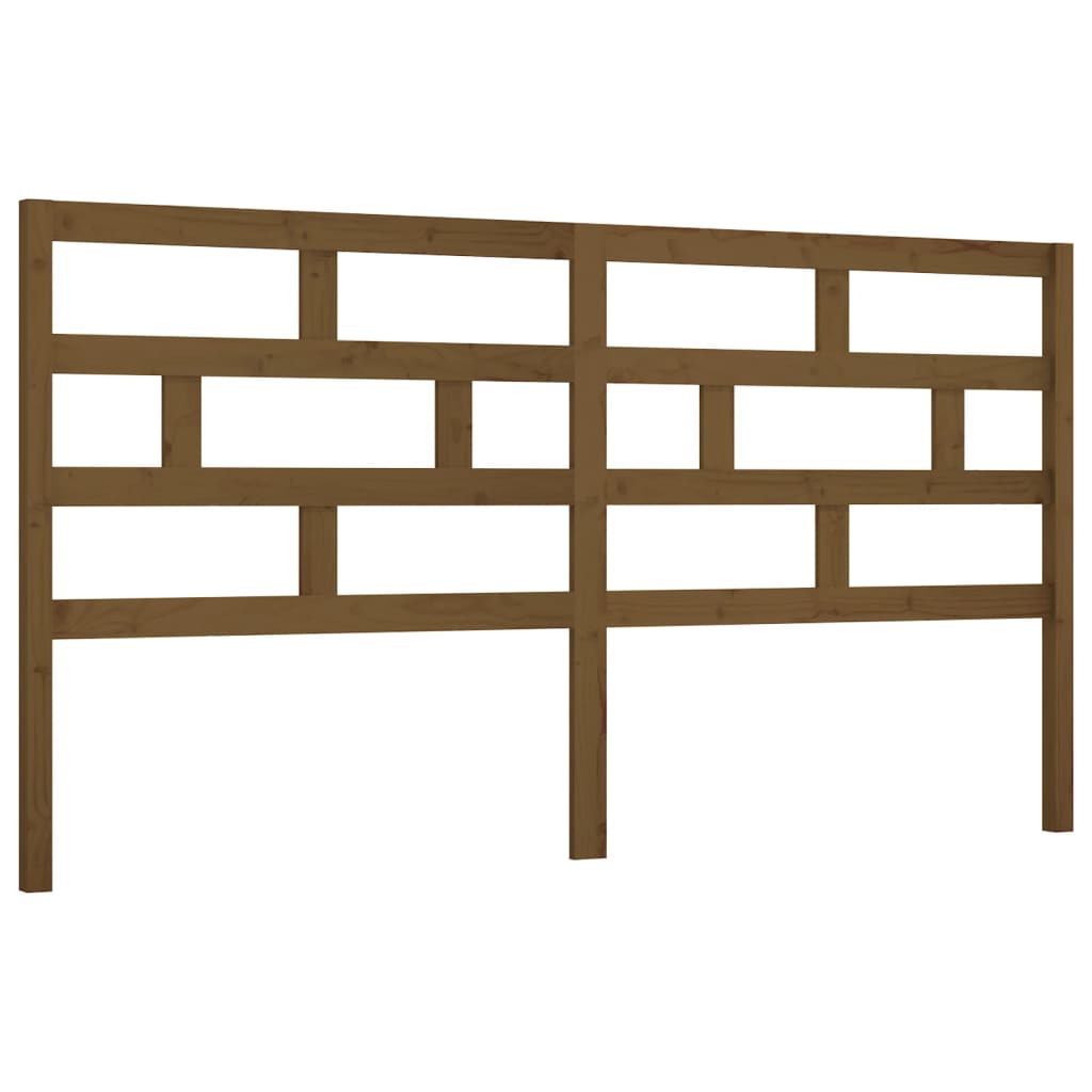 Hoofdbord 206X4X100 Cm Massief Grenenhout Honingbruin