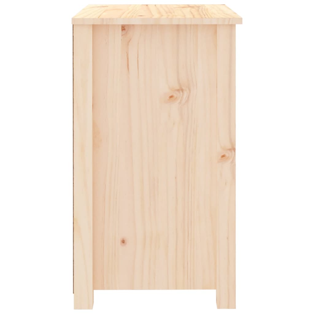 Nachtkastje 50X35X61,5 Cm Massief Grenenhout