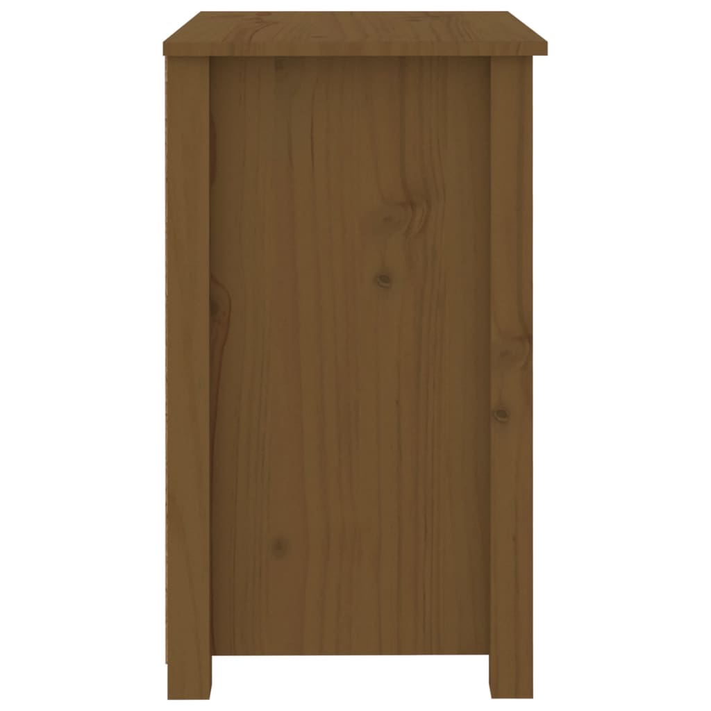 Nachtkastjes 2 St 50X35X61,5 Cm Massief Grenenhout Honingbruin
