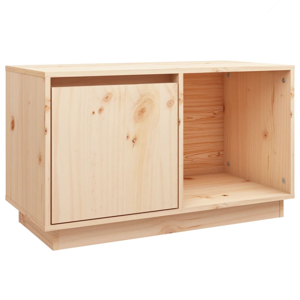 Tv-Meubel 74X35X44 Cm Massief Grenenhout