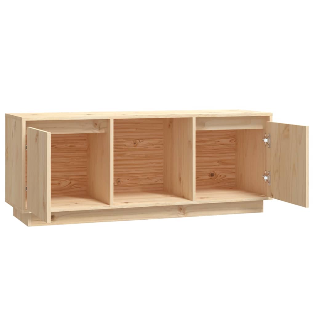 Tv-Meubel 110,5X35X44 Cm Massief Grenenhout