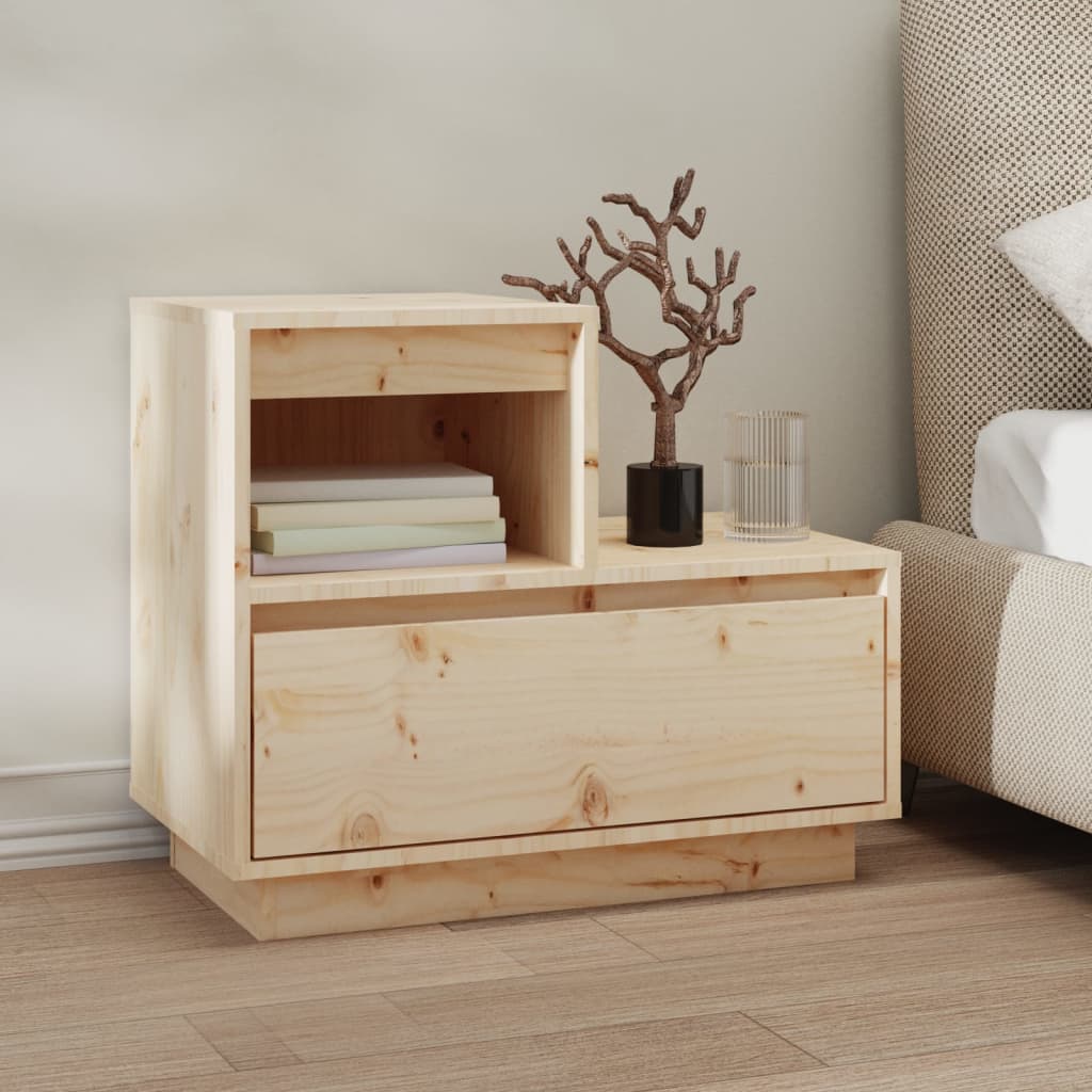 Nachtkastjes 2 St 60X34X51 Cm Massief Grenenhout