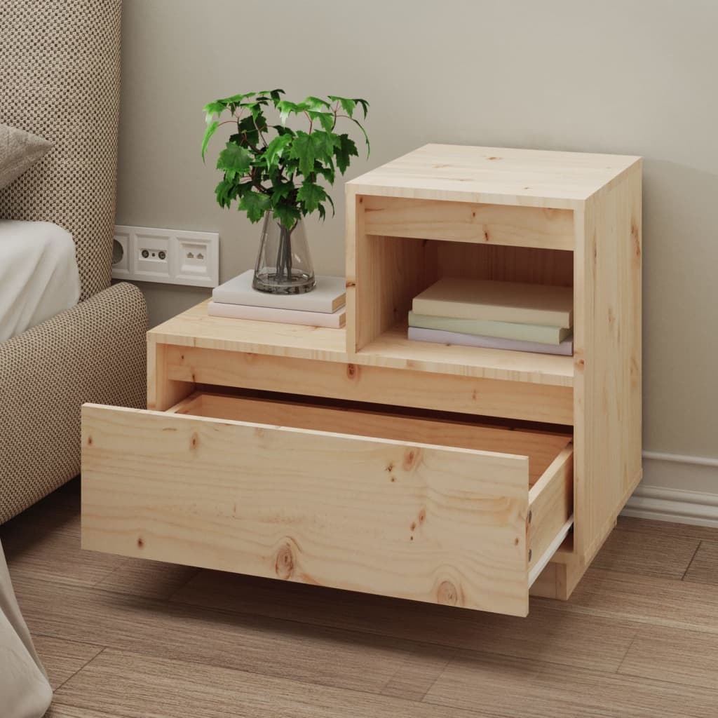 Nachtkastjes 2 St 60X34X51 Cm Massief Grenenhout