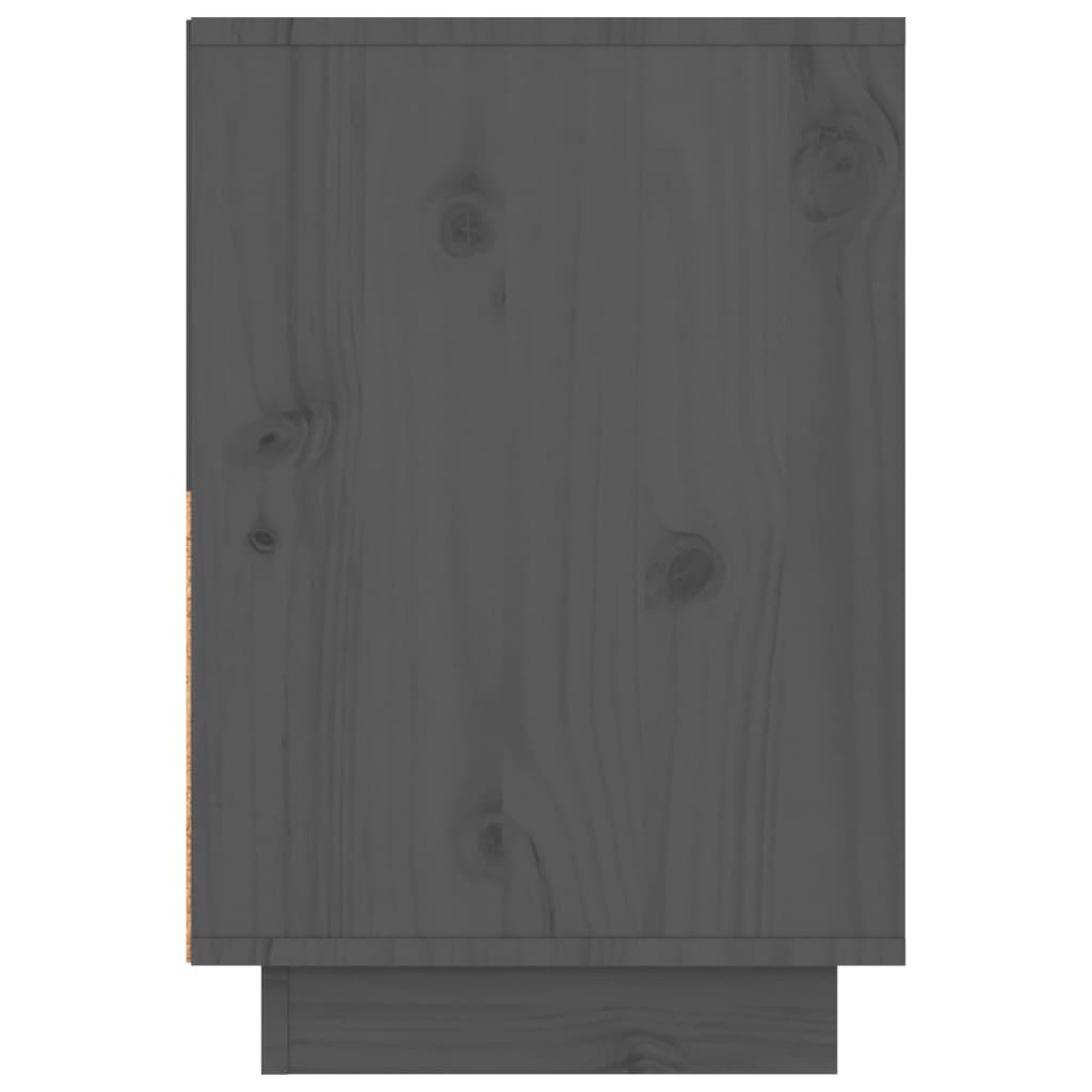 Nachtkastjes 2 St 60X34X51 Cm Massief Grenenhout Grijs