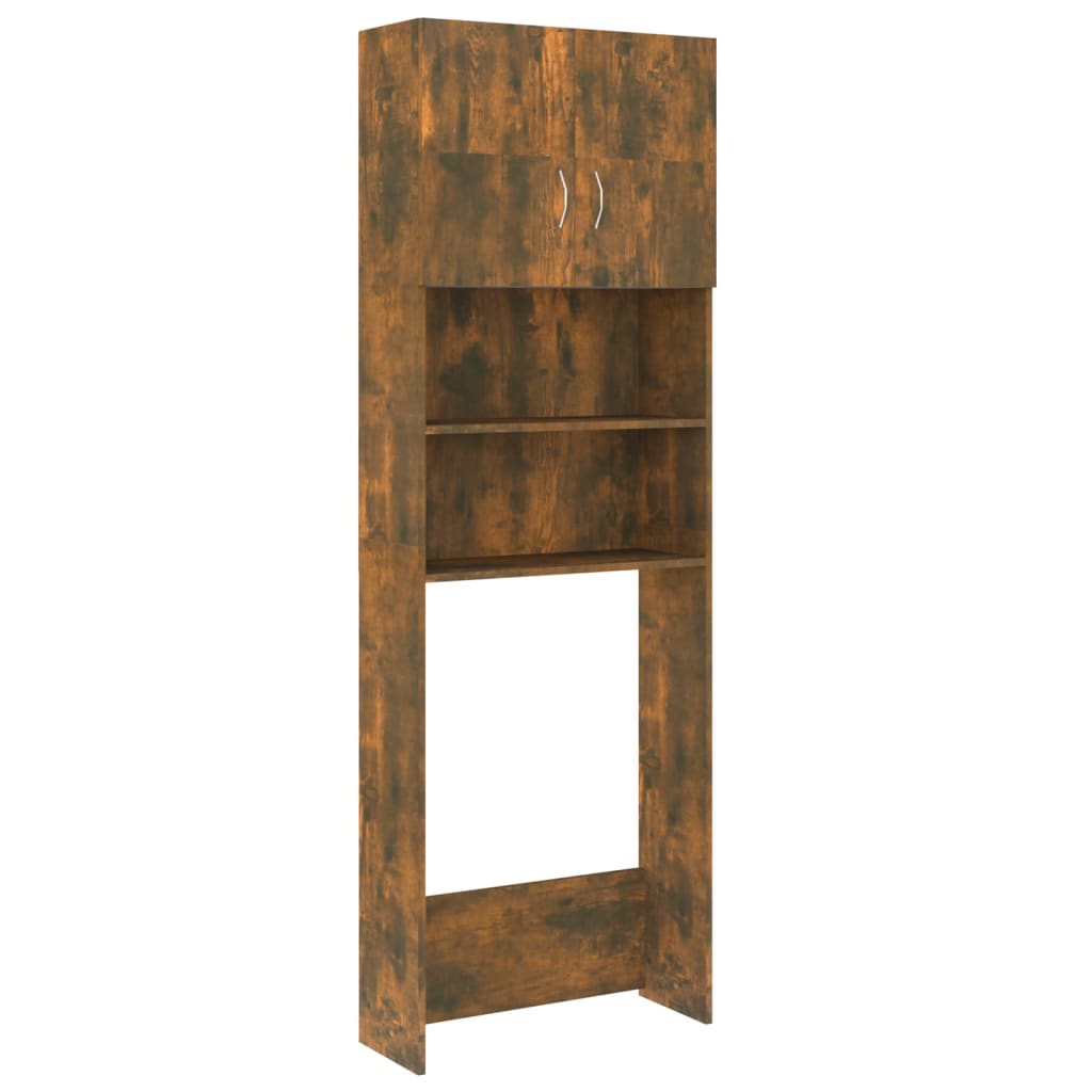 Wasmachinekast 64X25,5X190 Cm Gerookt Eikenkleurig