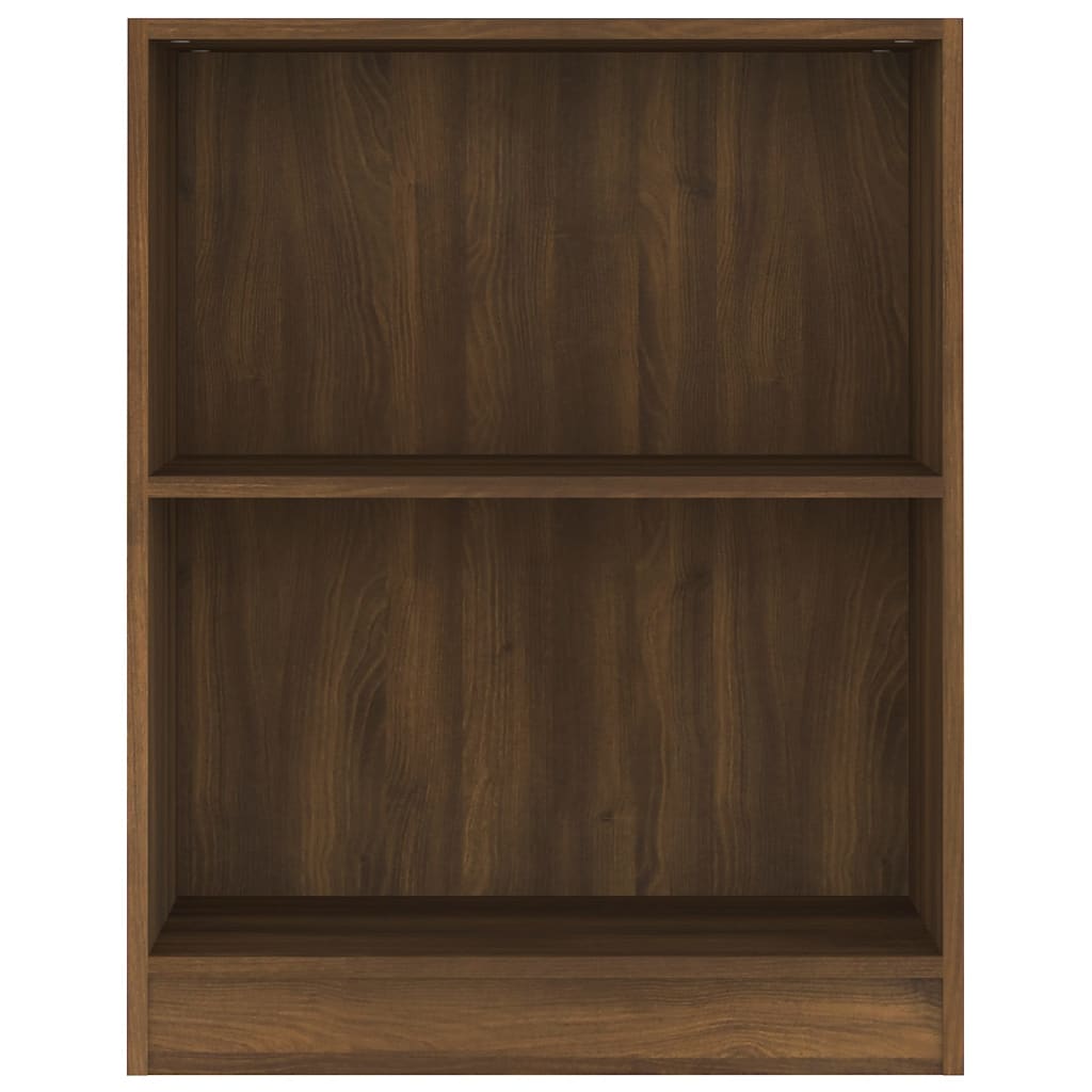Boekenkast 60X24X74,5 Cm Bewerkt Hout Bruineikenkleurig