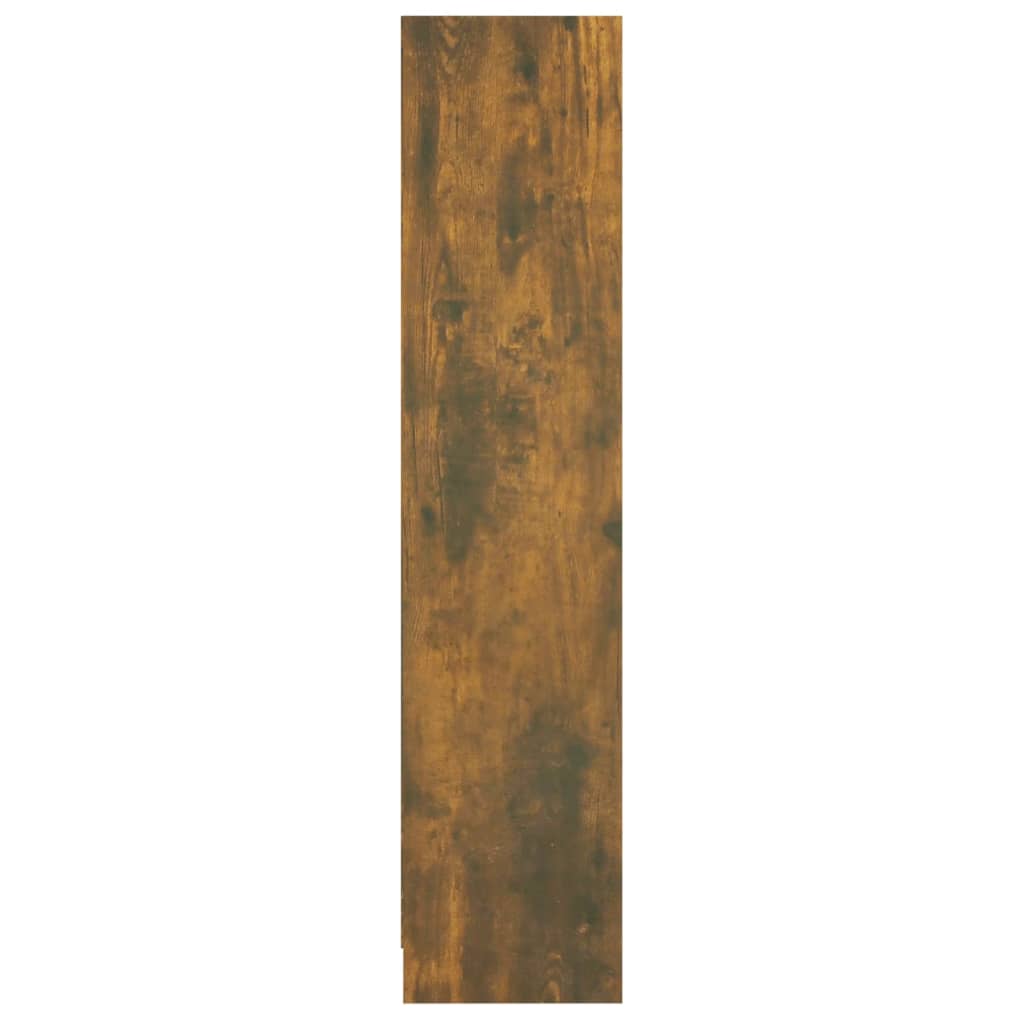 Boekenkast 60X24X109 Cm Bewerkt Hout Gerookt Eikenkleurig