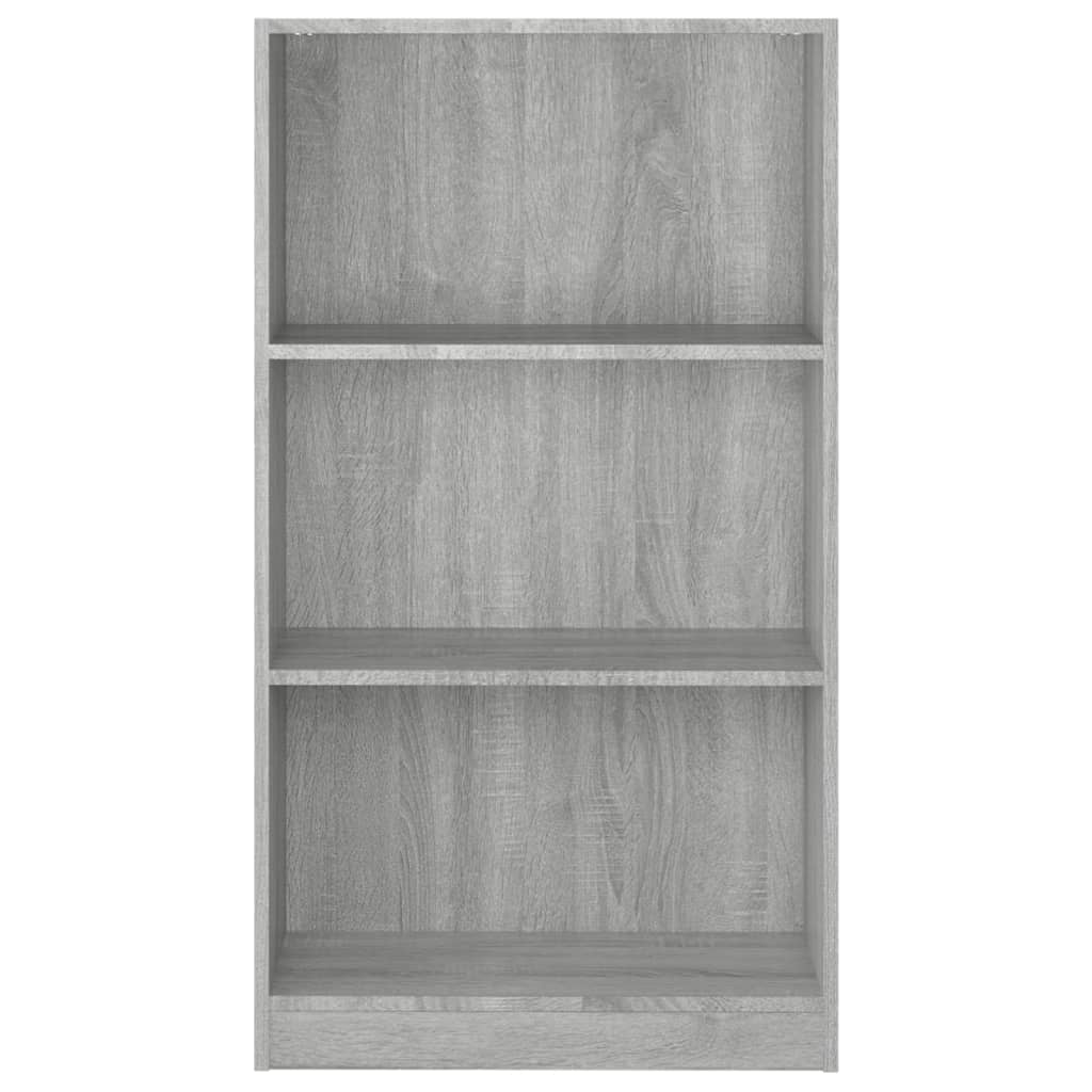 Boekenkast 60X24X109 Cm Bewerkt Hout Grijs Sonoma Eikenkleurig