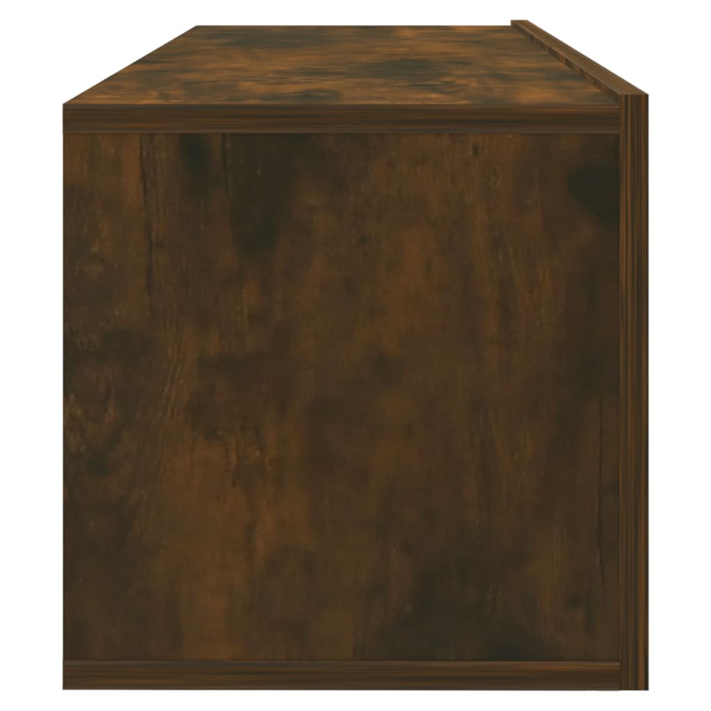 Tv-Wandmeubel 100X30X30 Cm Bewerkt Hout Gerookt Eikenkleurig