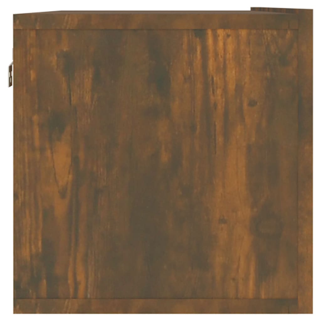 Tv-Wandmeubel 120X30X30 Cm Bewerkt Hout Gerookt Eikenkleurig