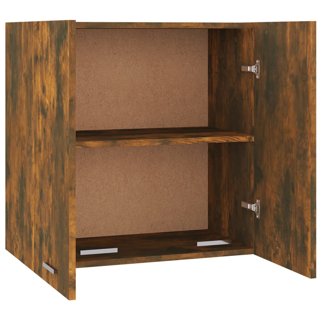 Wandkast Hangend 60X31X60 Cm Bewerkt Hout Gerookt Eikenkleurig