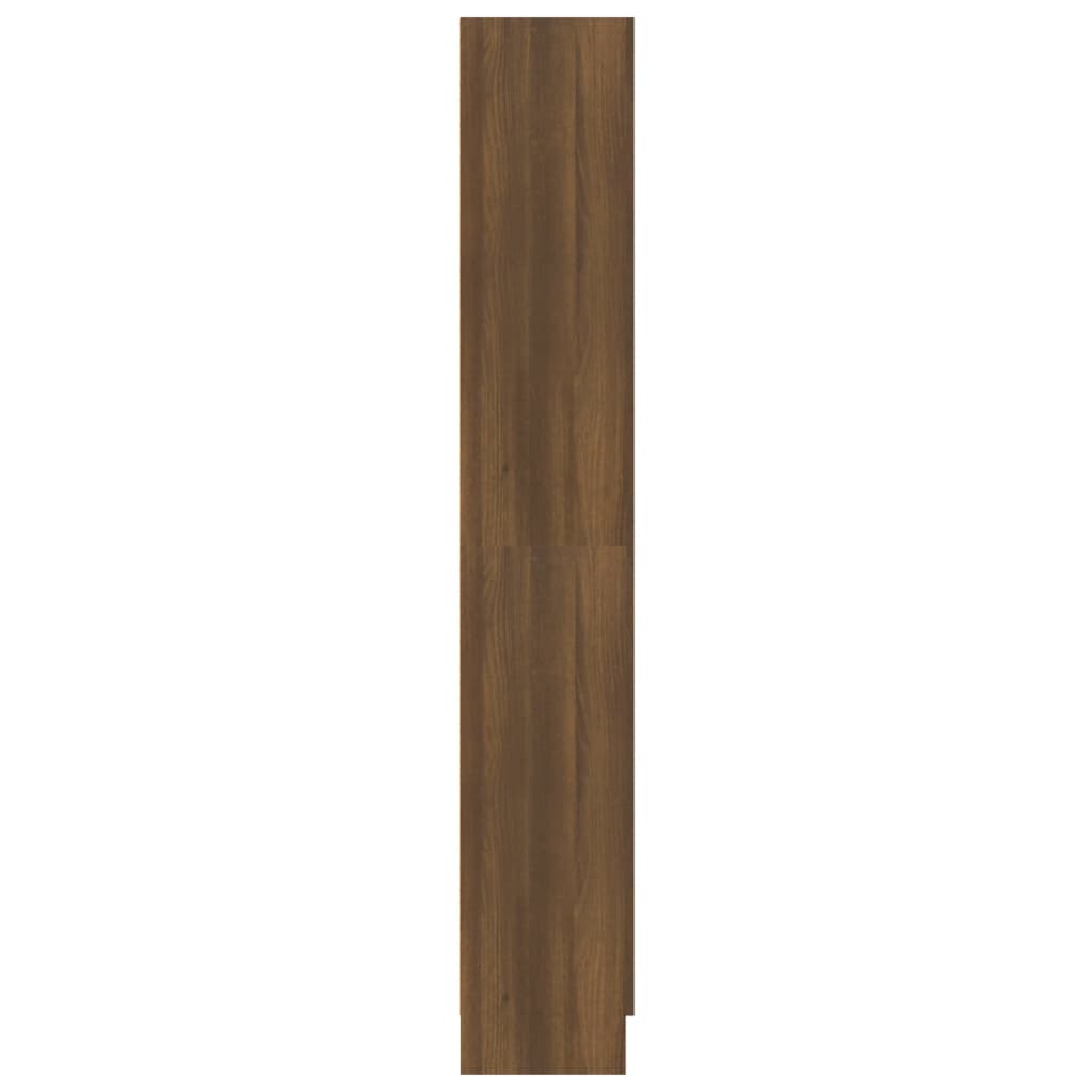 Boekenkast 82,5X30,5X185,5 Cm Bewerkt Hout Bruineikenkleurig