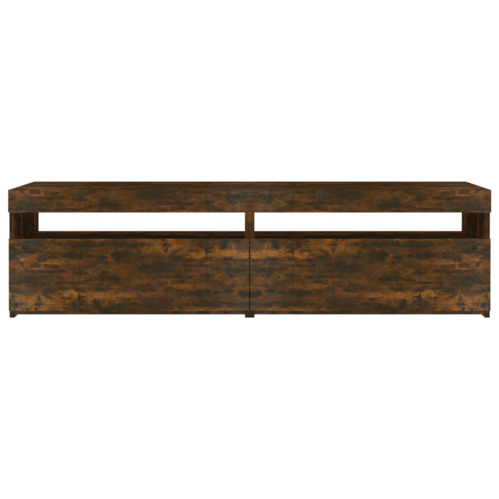 Tv-Meubelen Met Led-Verlichting 2 St 75X35X40 Cm Gerookt Eiken