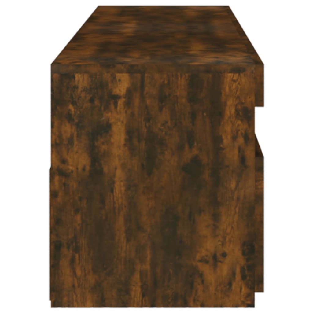 Tv-Meubelen Met Led-Verlichting 2 St 75X35X40 Cm Gerookt Eiken
