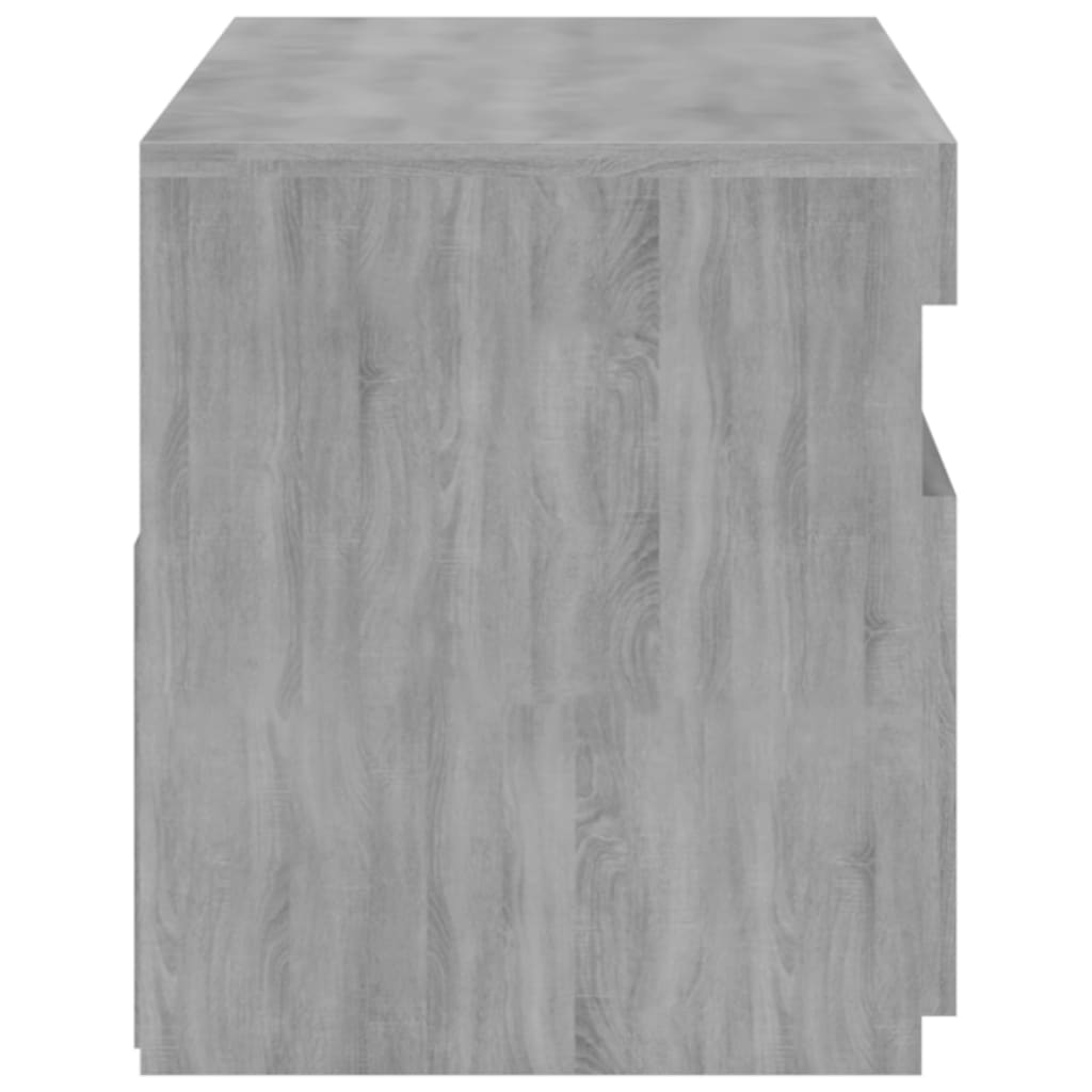 Tv-Meubel Met Led-Verlichting 75X35X40 Cm Grijs Sonoma Eiken