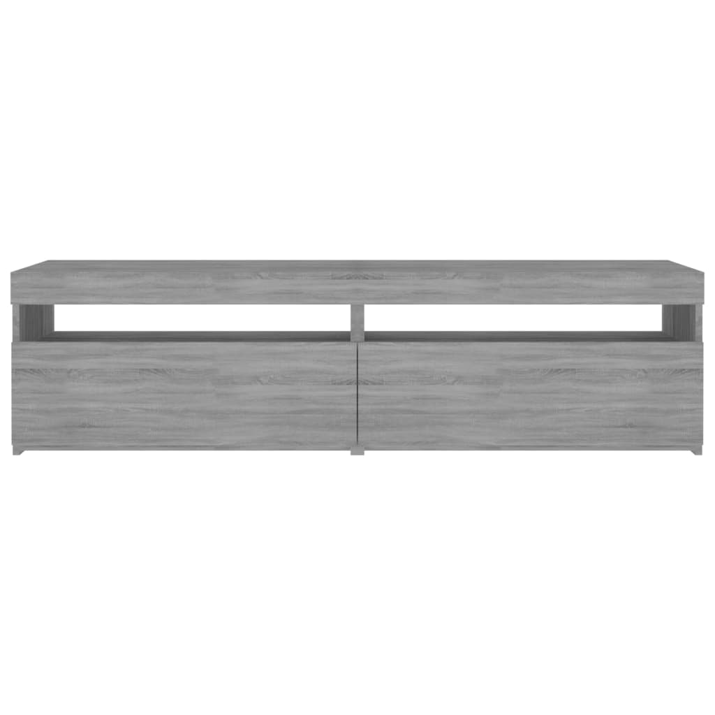Tv-Meubelen Met Led-Verlichting 2 St 75X35X40 Cm Grijs Sonoma