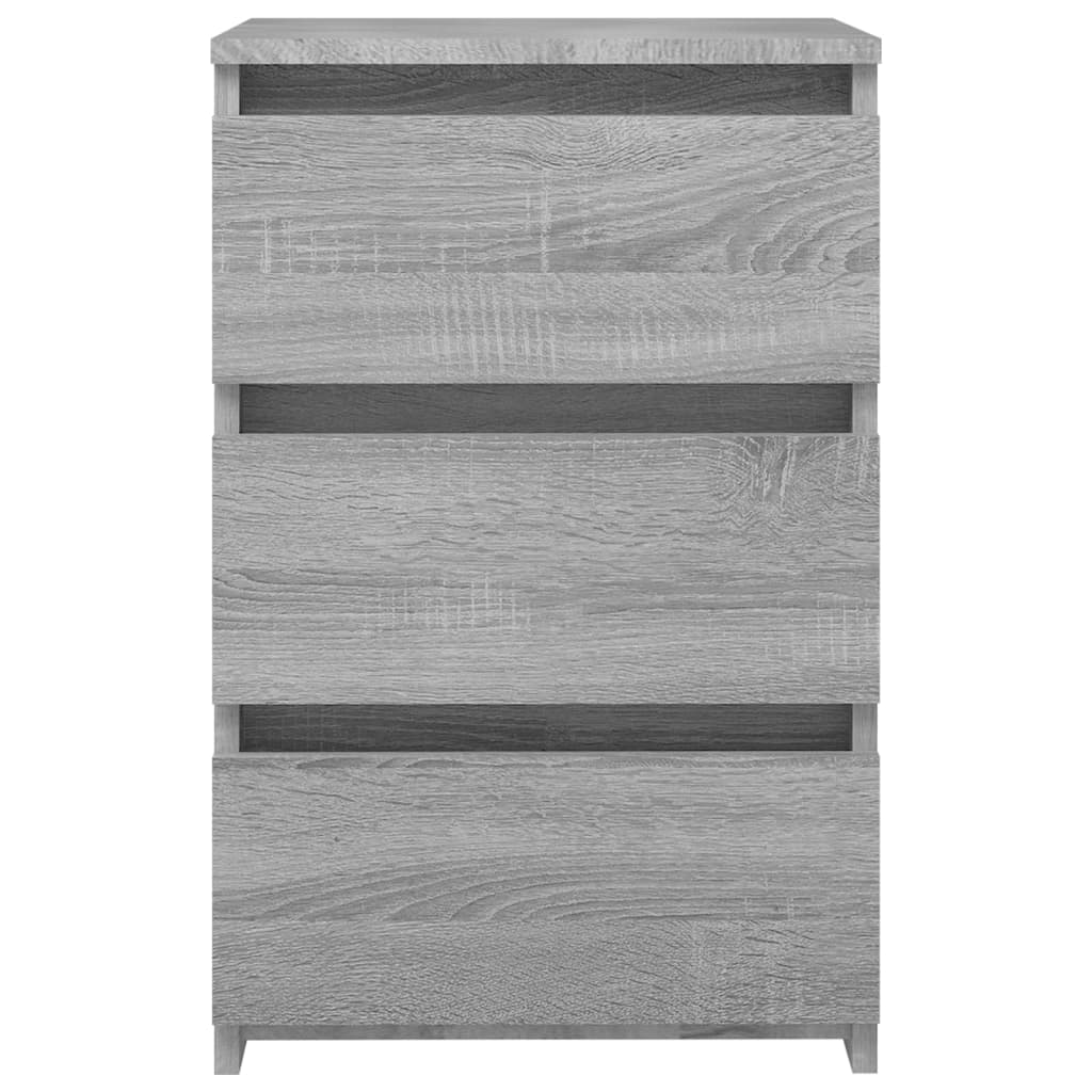 Nachtkastjes 2 St 40X35X62,5 Cm Bewerkt Hout Grijs Sonoma Eiken