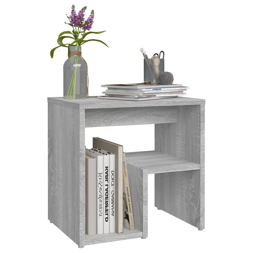 Nachtkastjes 2 St 40X30X40 Cm Bewerkt Hout Grijs Sonoma Eiken