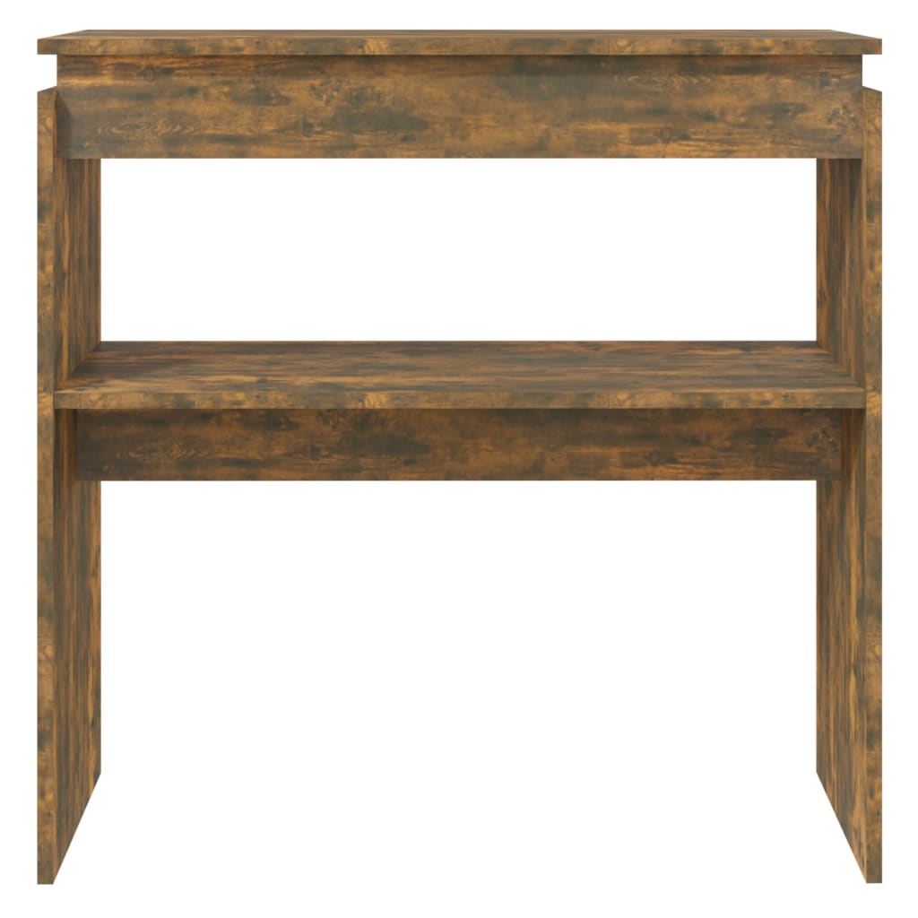 Wandtafel 80X30X80 Cm Bewerkt Hout Gerookt Eikenkleurig