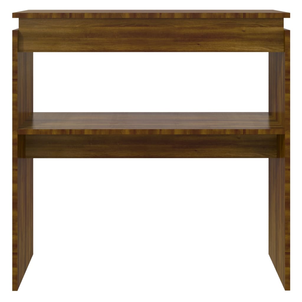 Wandtafel 80X30X80 Cm Bewerkt Hout Bruineikenkleurig
