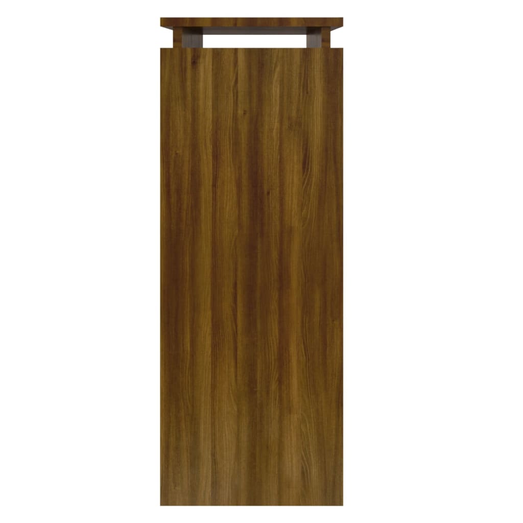 Wandtafel 80X30X80 Cm Bewerkt Hout Bruineikenkleurig