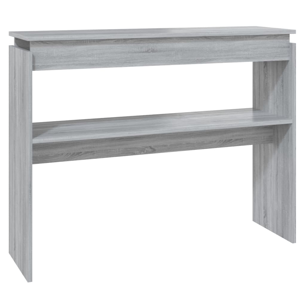 Wandtafel 102X30X80 Cm Bewerkt Hout Grijs Sonoma Eikenkleurig