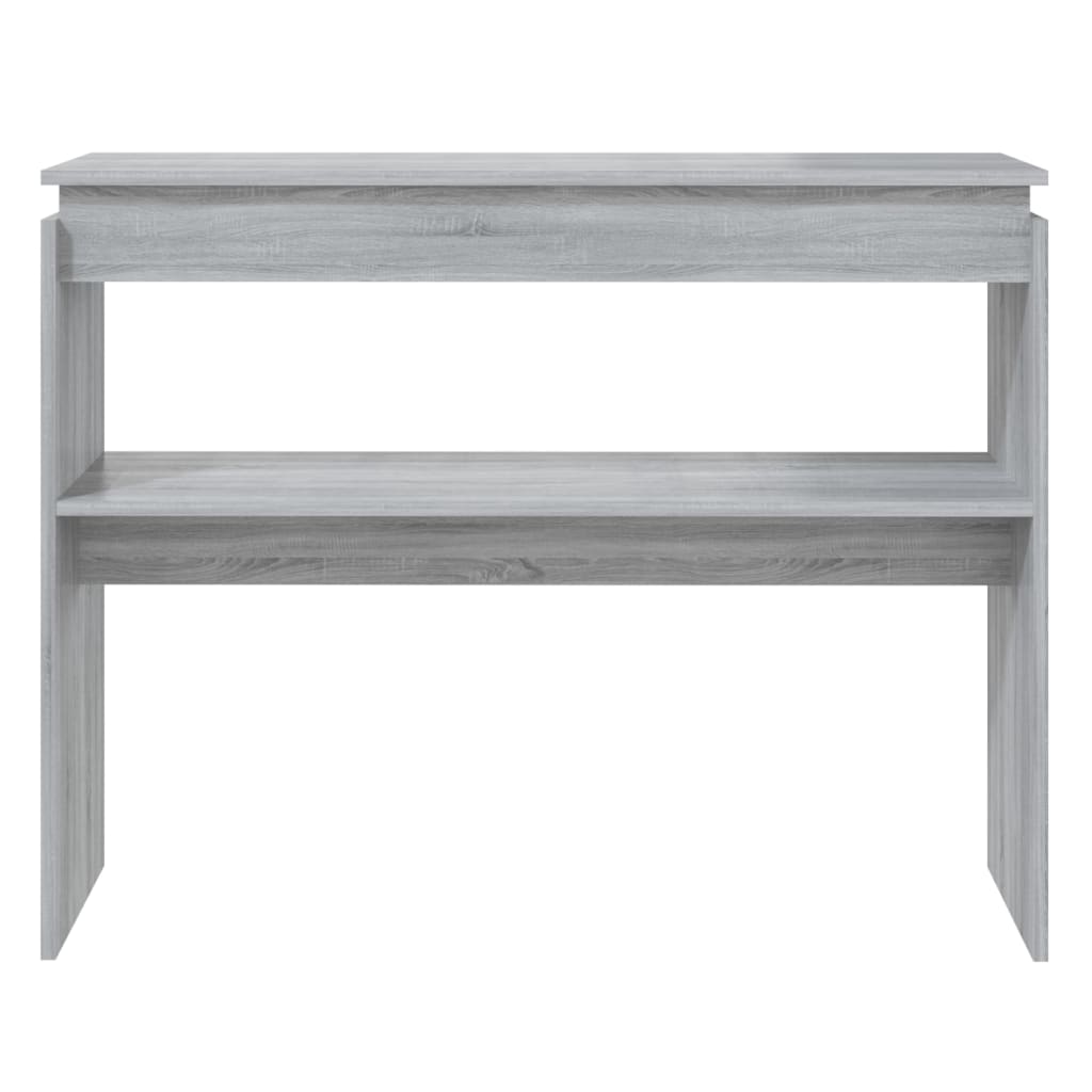 Wandtafel 102X30X80 Cm Bewerkt Hout Grijs Sonoma Eikenkleurig