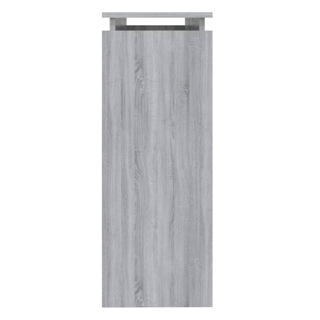 Wandtafel 102X30X80 Cm Bewerkt Hout Grijs Sonoma Eikenkleurig