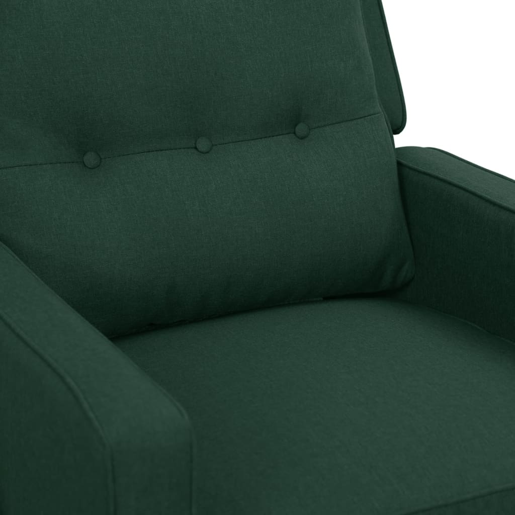 Massagestoel Verstelbaar Elektrisch Stof Donkergroen