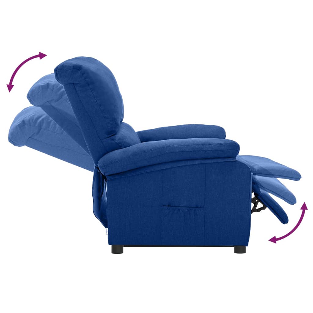 Sta-Opstoel Verstelbaar Stof Blauw
