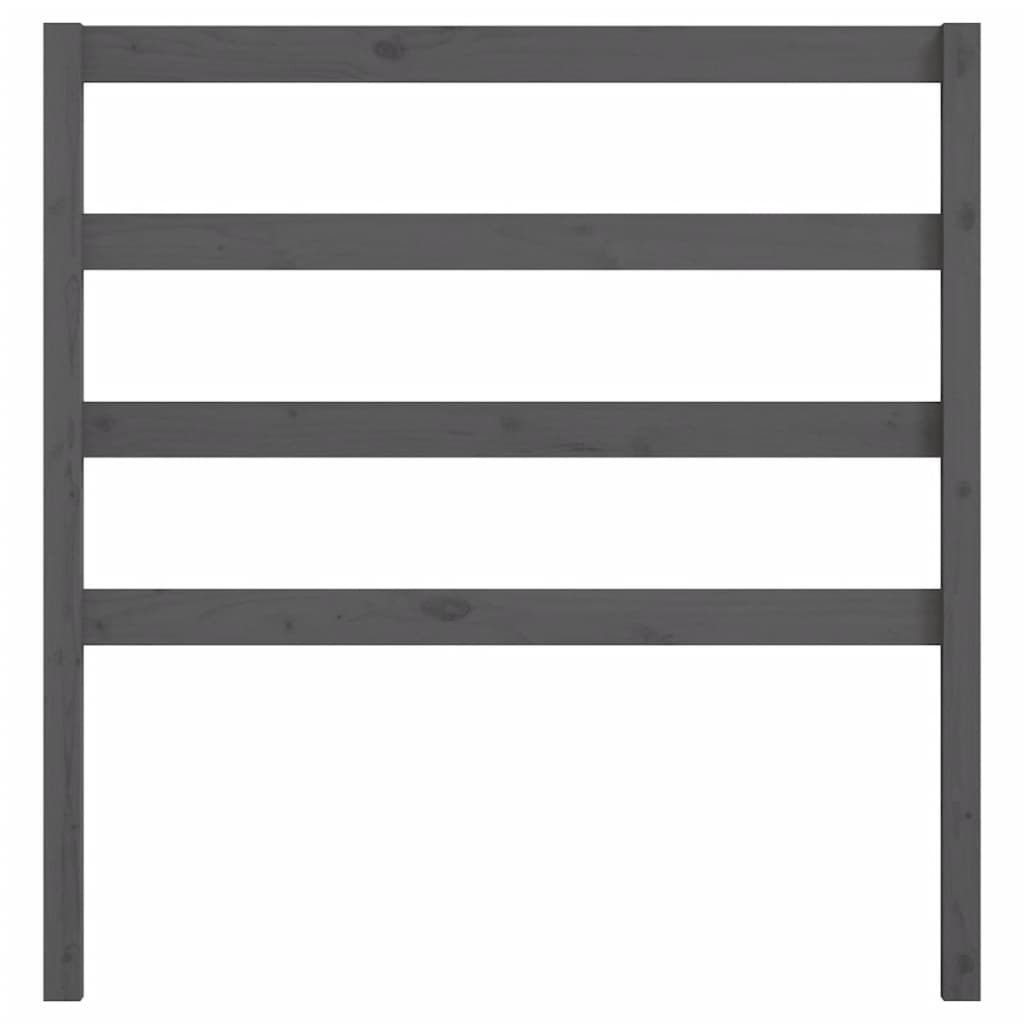 Hoofdbord 81X4X100 Cm Massief Grenenhout Grijs