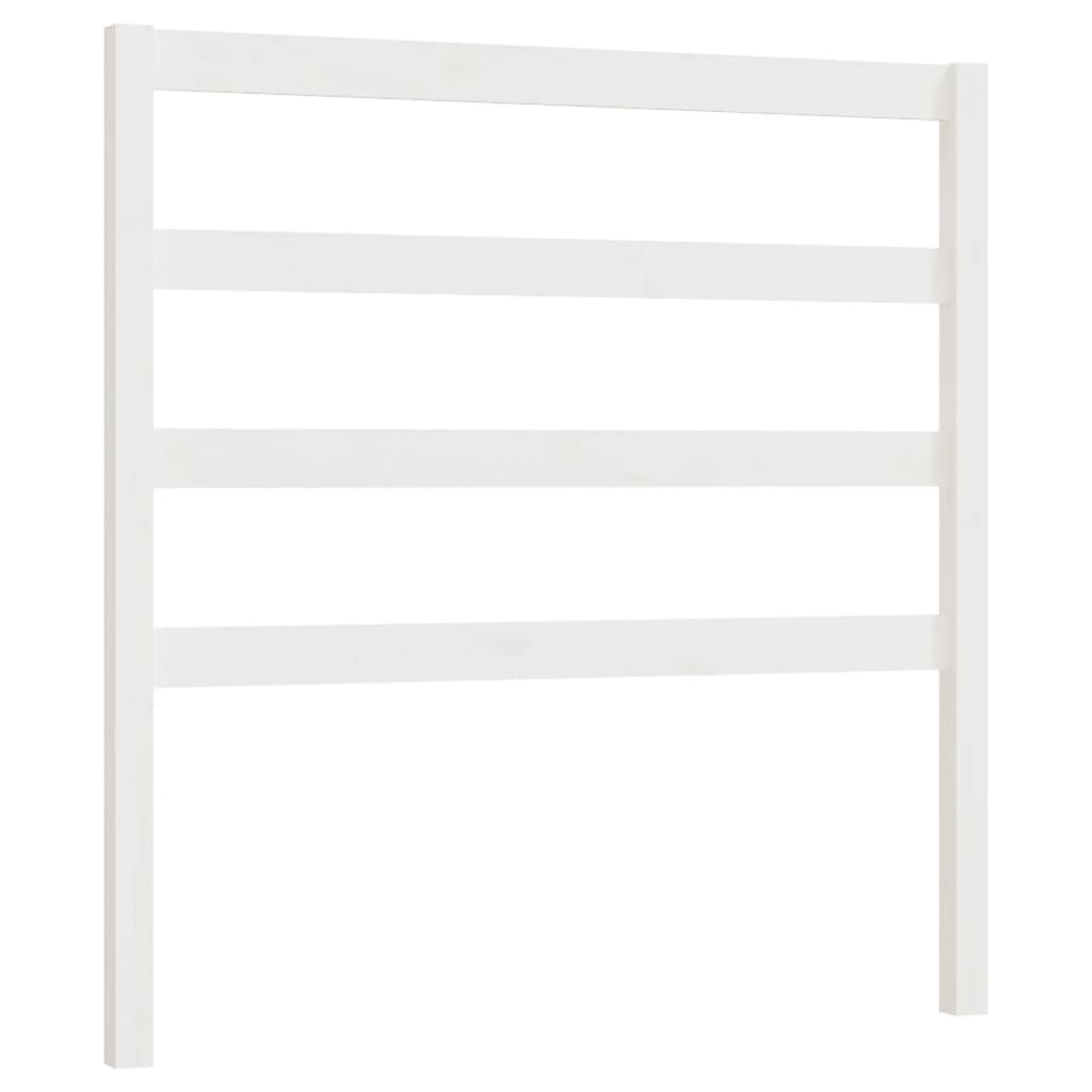 Hoofdbord 106X4X100 Cm Massief Grenenhout Wit