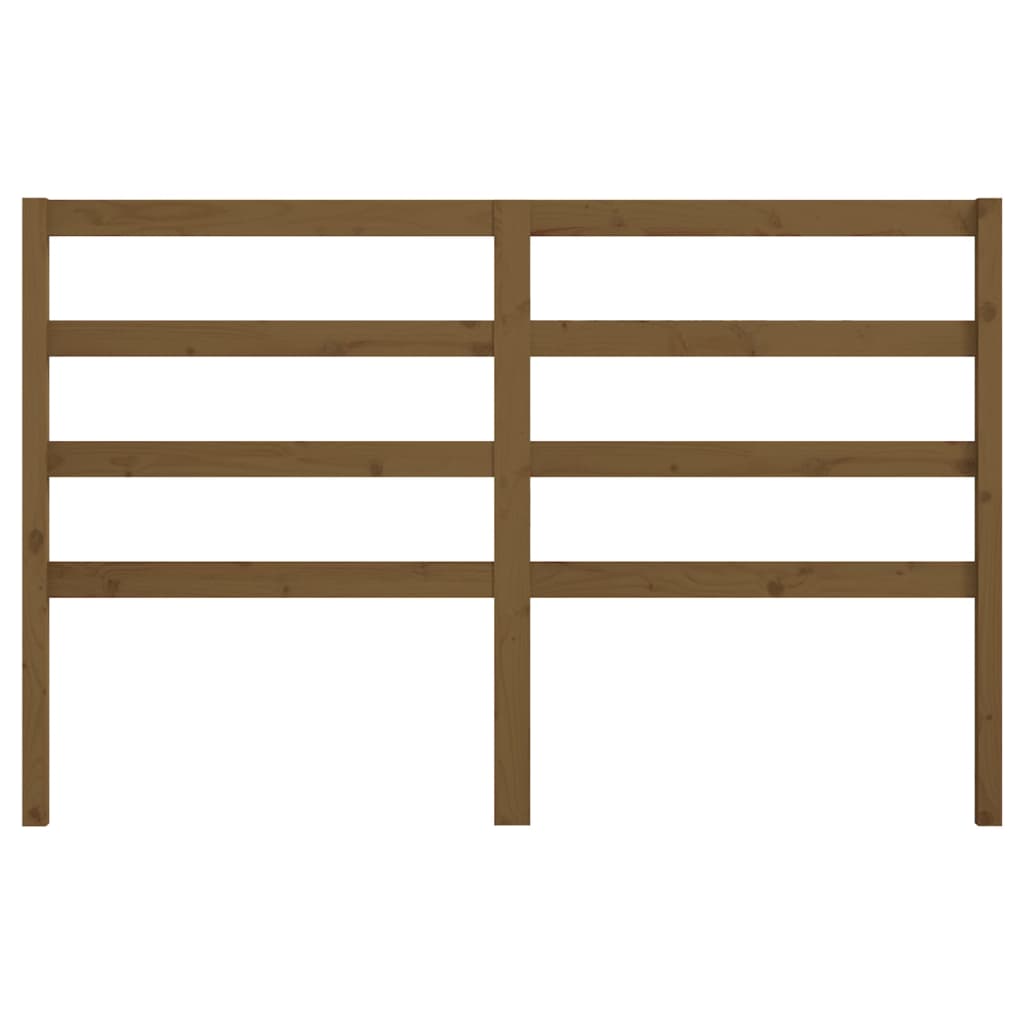 Hoofdbord 126X4X100 Cm Massief Grenenhout Honingbruin