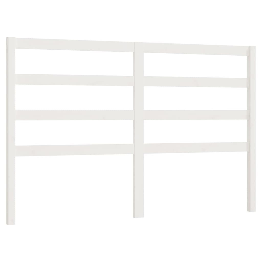 Hoofdbord 156X4X100 Cm Massief Grenenhout Wit