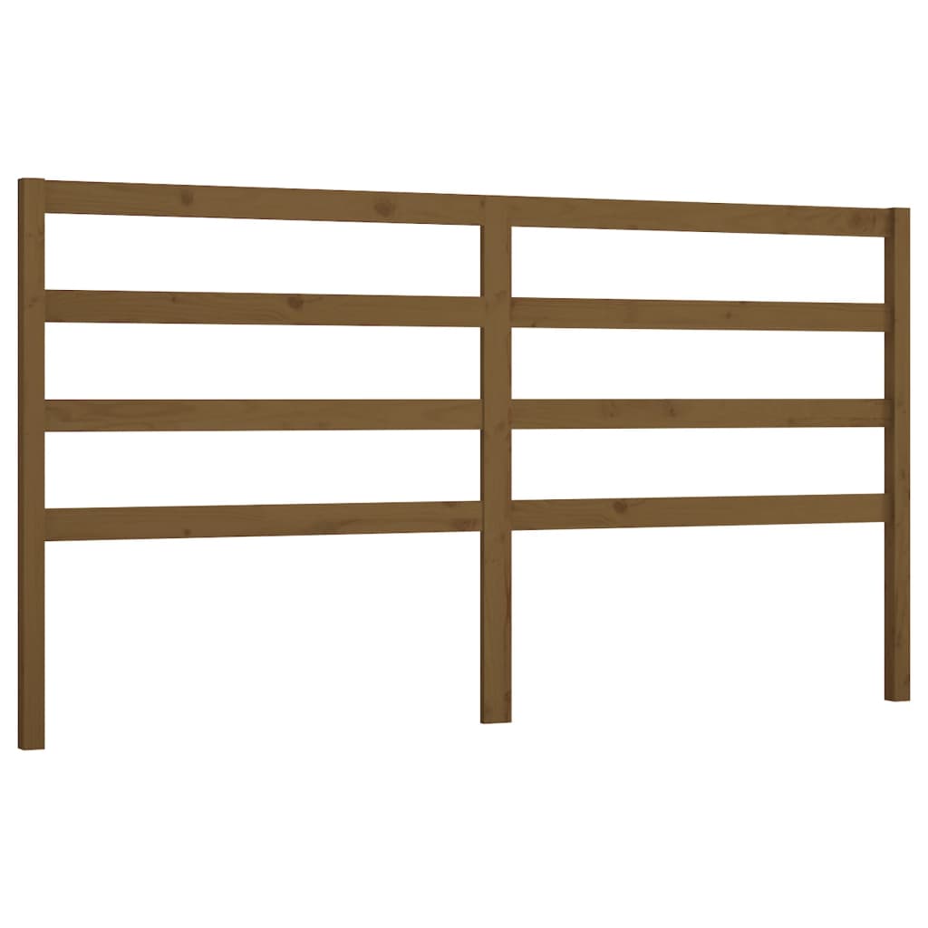 Hoofdbord 206X4X100 Cm Massief Grenenhout Honingbruin
