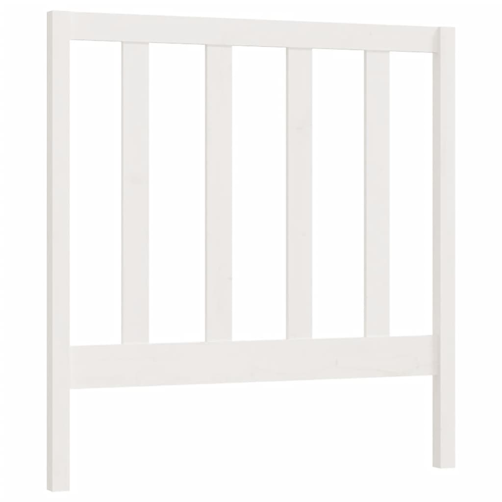 Hoofdbord 81X4X100 Cm Massief Grenenhout Wit