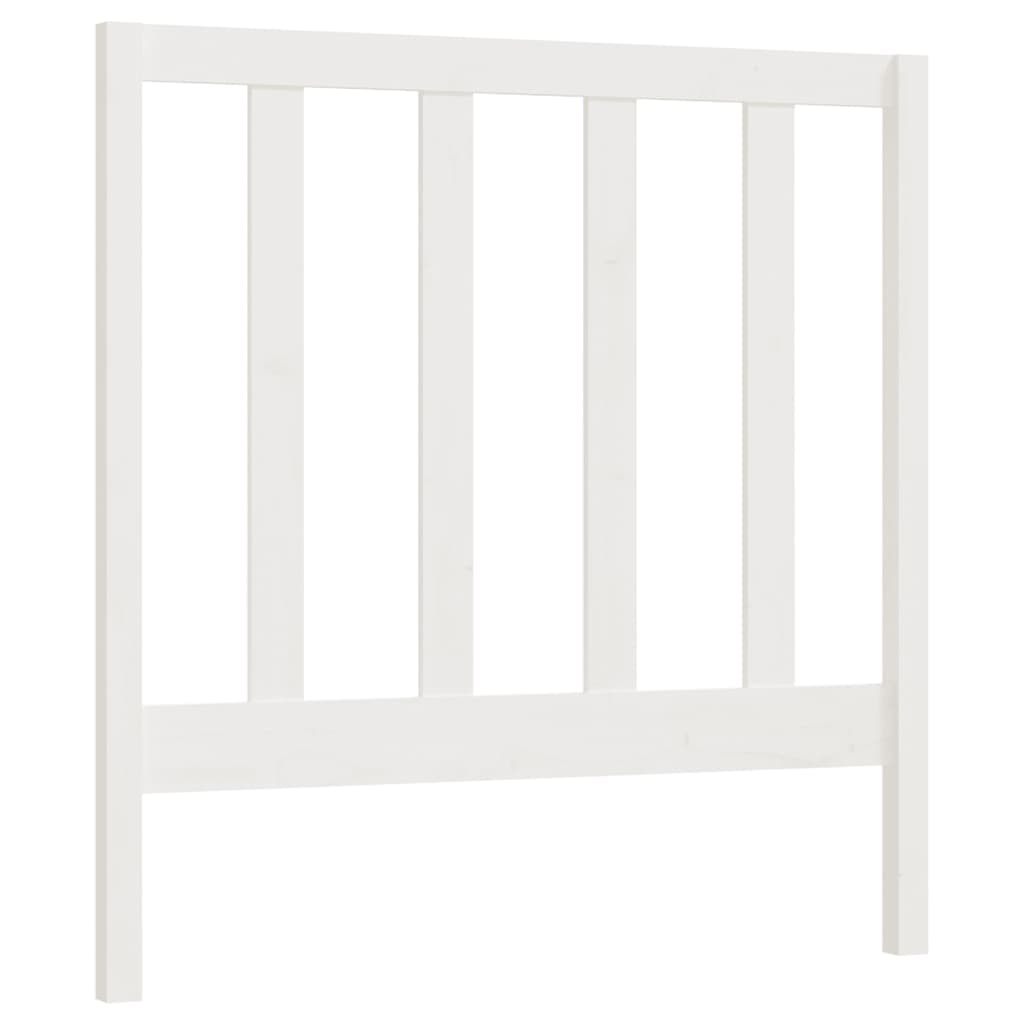 Hoofdbord 96X4X100 Cm Massief Grenenhout Wit