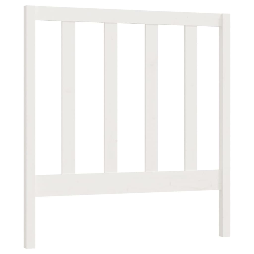 Hoofdbord 106X4X100 Cm Massief Grenenhout Wit
