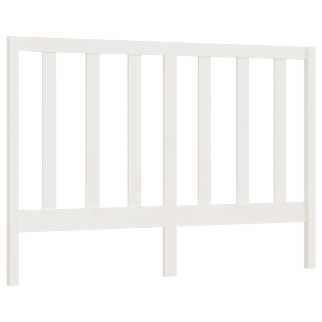 Hoofdbord 156X4X100 Cm Massief Grenenhout Wit