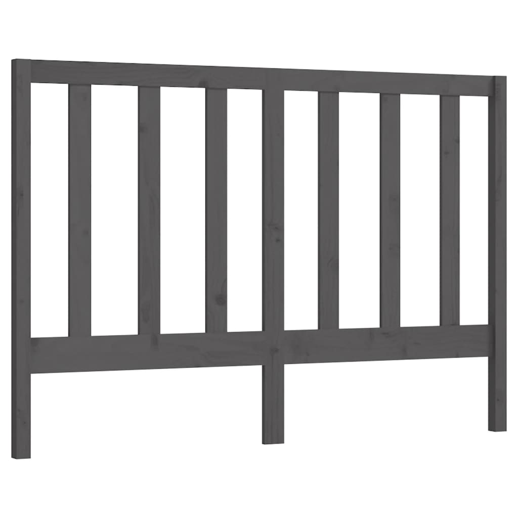 Hoofdbord 156X4X100 Cm Massief Grenenhout Grijs