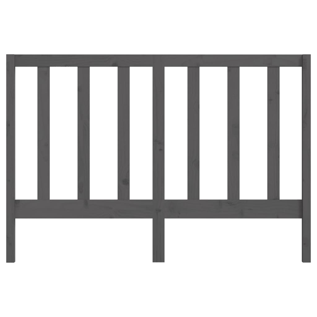 Hoofdbord 156X4X100 Cm Massief Grenenhout Grijs