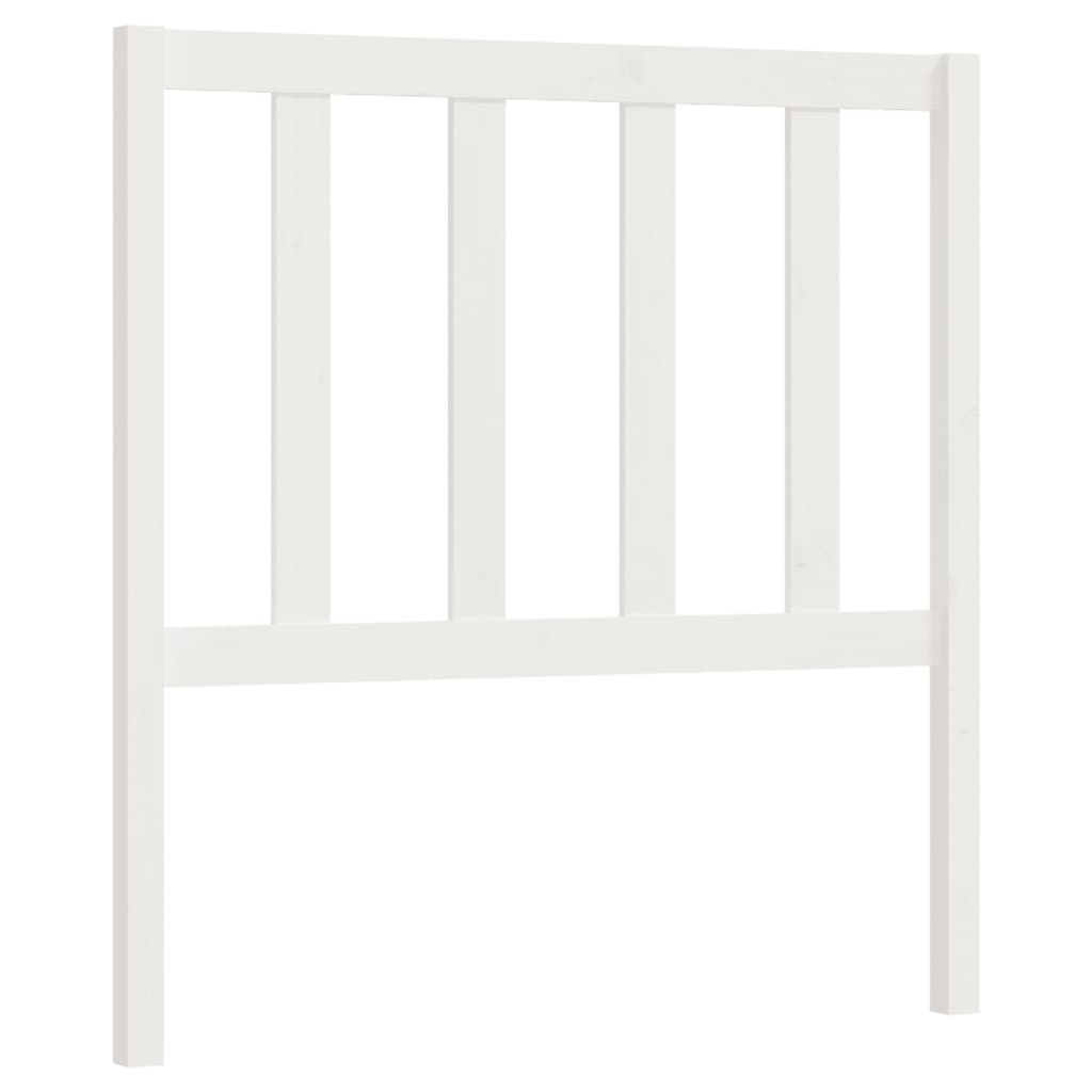 Hoofdbord 106X4X100 Cm Massief Grenenhout Wit
